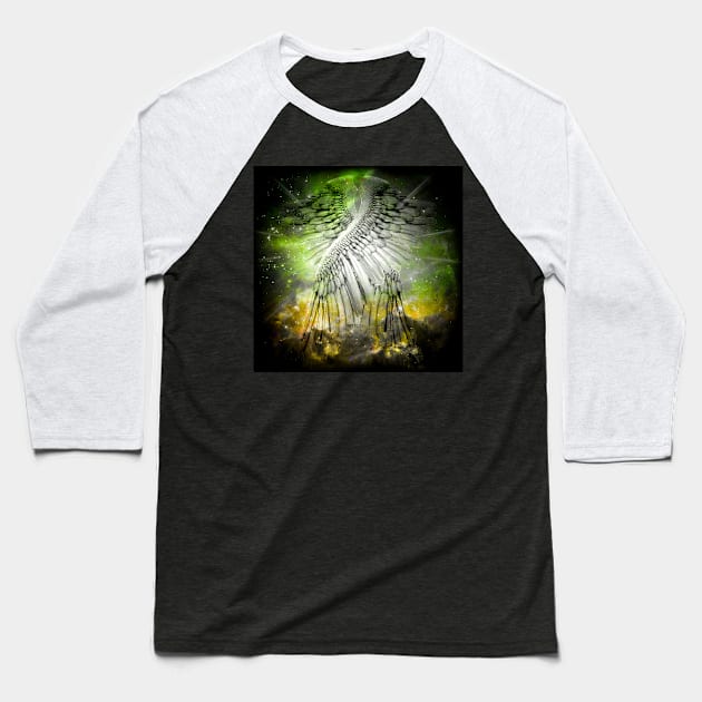 Angel Wings Baseball T-Shirt by rolffimages